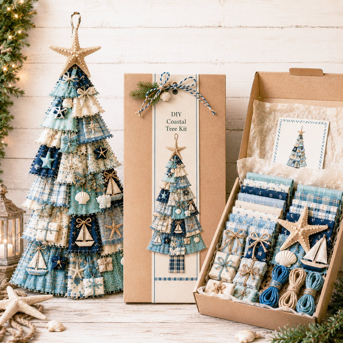 Beginner-Friendly DIY Oversized Patchwork Christmas Tree Door Hanging Kit | Complete Kit with All Tools & Step-by-Step Guide Included