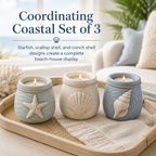 Coastal Tea Light Candle Holders Set of 3