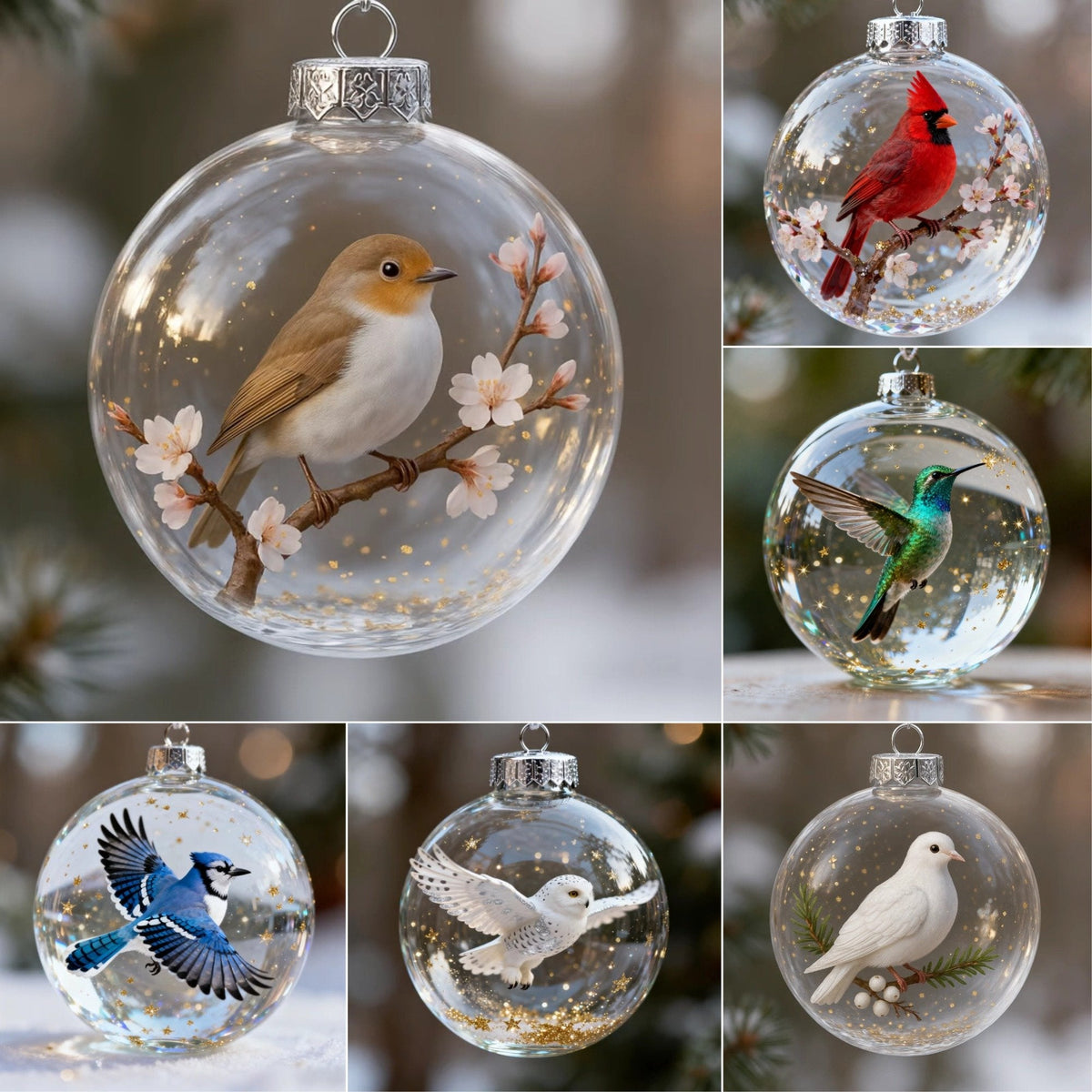 🐦Nature's Birds Ornament Gift Set