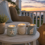 Coastal Tea Light Candle Holders Set of 3