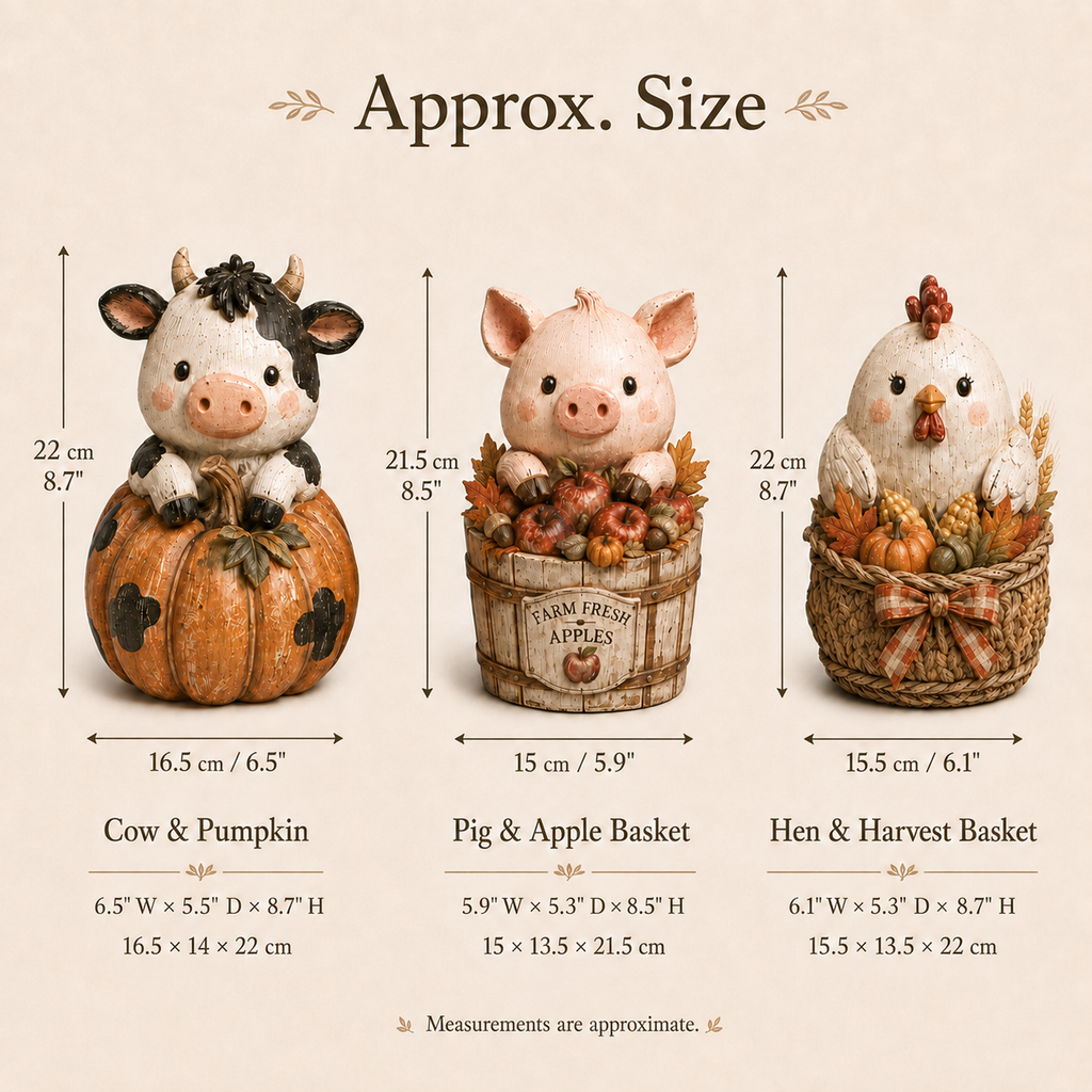 Little Harvest Farm Friends – Set of 3