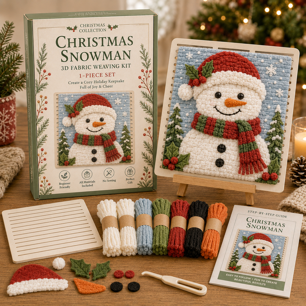🎄 3D Christmas Fabric Weaving Kit