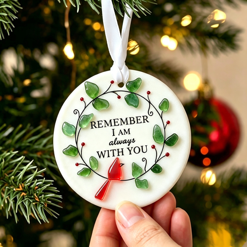 Always With You Sea Glass Ornament