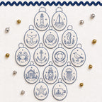 🧵 DIY Oval Embroidery Ornament Kit