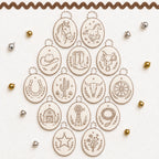 🧵 DIY Oval Embroidery Ornament Kit