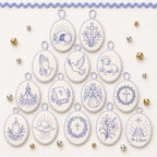 🧵 DIY Oval Embroidery Ornament Kit