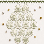 🧵 DIY Oval Embroidery Ornament Kit