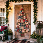Beginner-Friendly DIY Oversized Patchwork Christmas Tree Door Hanging Kit | Complete Kit with All Tools & Step-by-Step Guide Included
