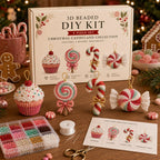🧘 Relaxing & Beginner-Friendly-💎4-Piece 3D Beaded Christmas Ornament DIY Kit (❤As Seen in the Video)