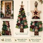 Beginner-Friendly DIY Oversized Patchwork Christmas Tree Door Hanging Kit | Complete Kit with All Tools & Step-by-Step Guide Included