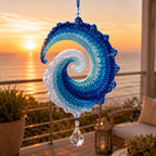 Ocean Wave Crochet Wind Spinner Diy Kit