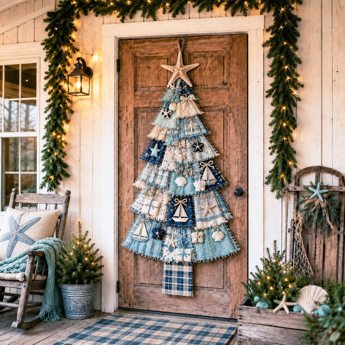 Beginner-Friendly DIY Oversized Patchwork Christmas Tree Door Hanging Kit | Complete Kit with All Tools & Step-by-Step Guide Included