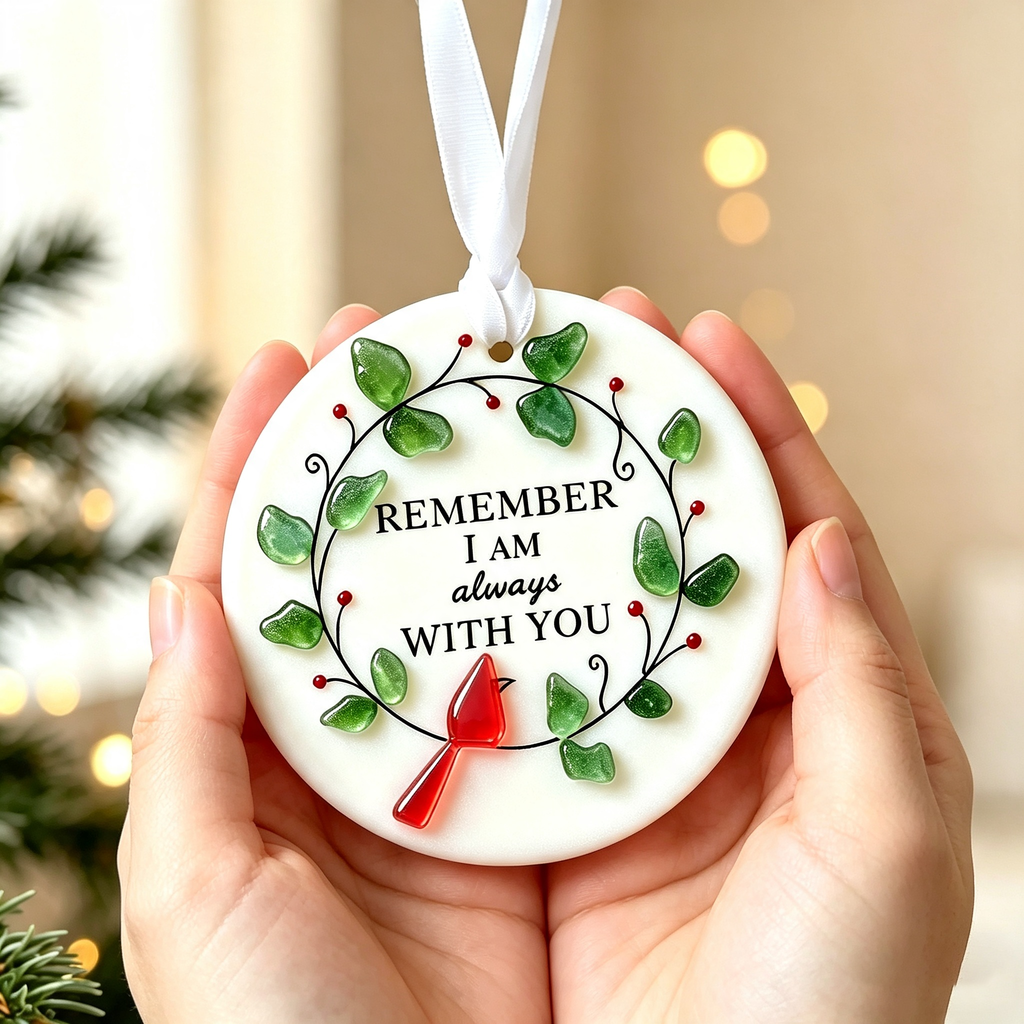 Always With You Sea Glass Ornament