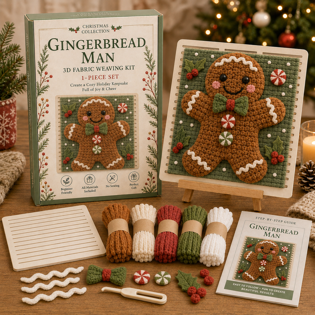 🎄 3D Christmas Fabric Weaving Kit
