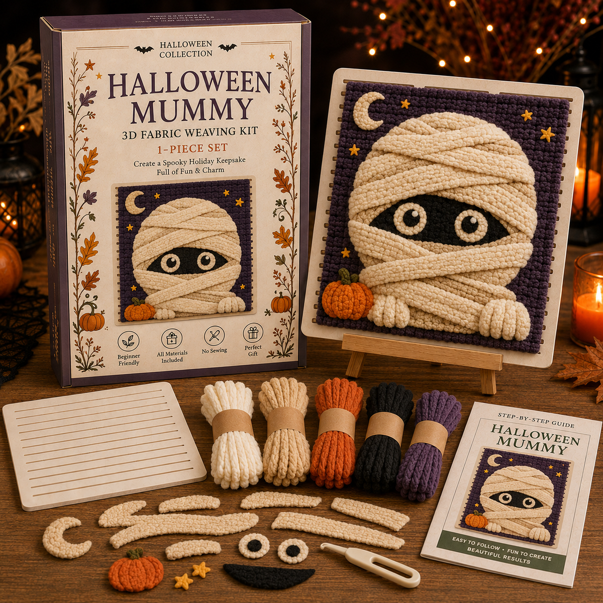 🎃 Halloween Fabric Weaving Kit