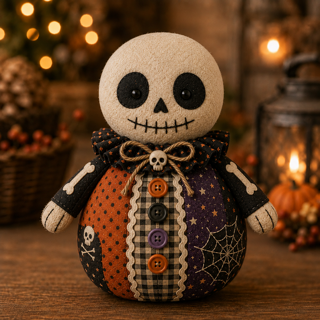 🎃 Halloween Fabric Doll DIY Kit