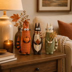 Buy More Save More--Autumn Whimsical Harvest Cat Figurine
