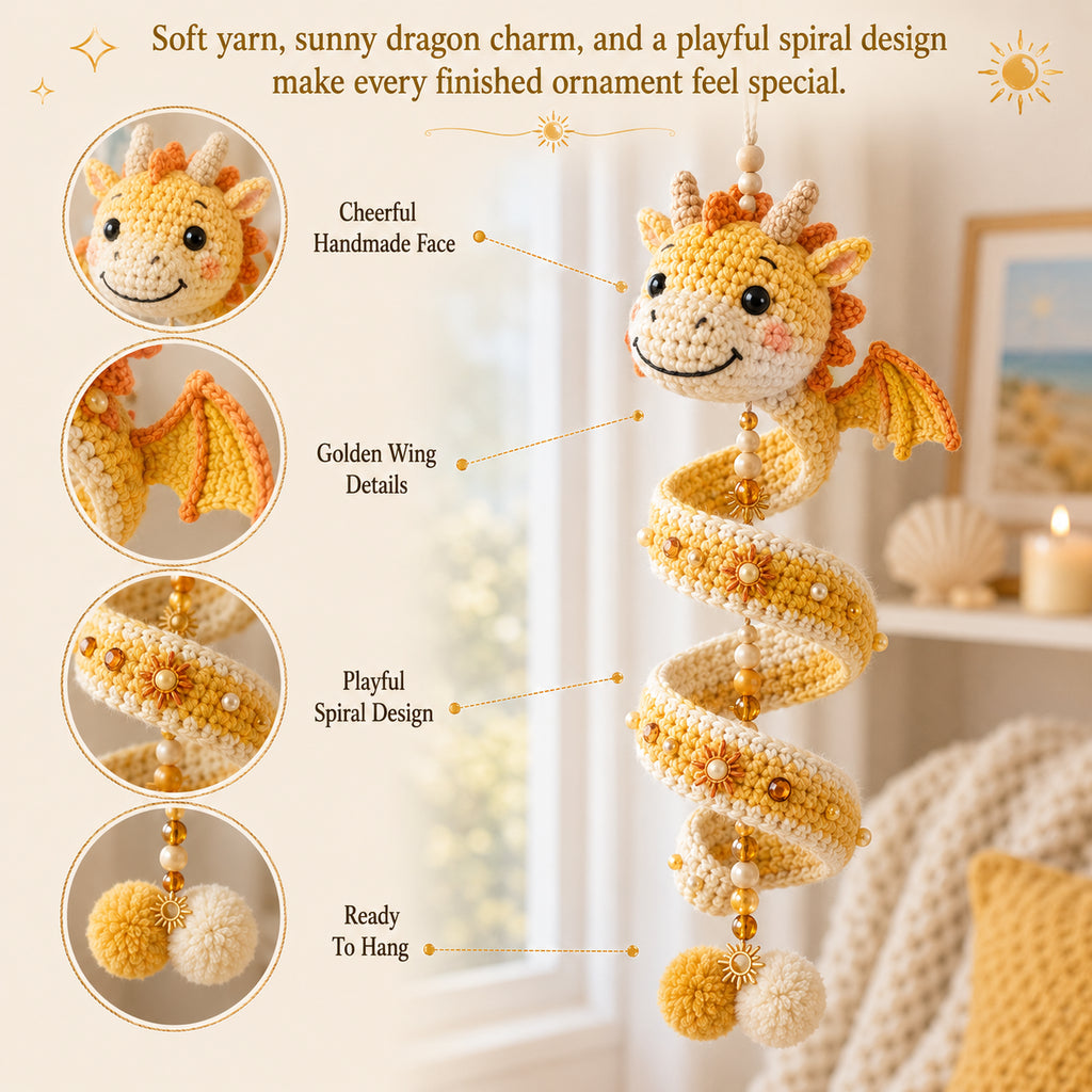 🐉 DIY Dragon Spiral Hanging Ornament Kit