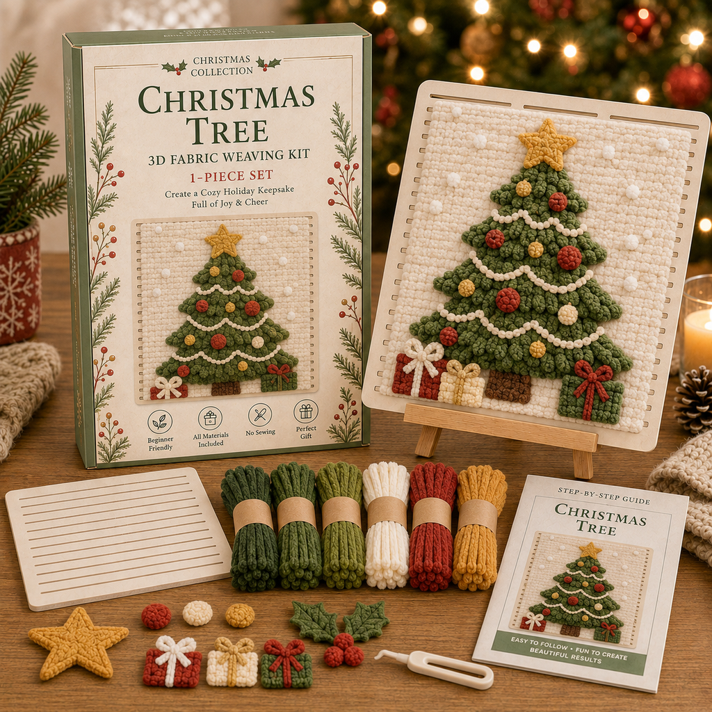 🎄 3D Christmas Fabric Weaving Kit