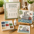 🌊 American Landmarks Sea Glass Art Kit