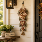 Vintage Farmhouse Layered Heart Wall Hanging