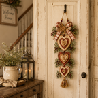 Vintage Farmhouse Layered Heart Wall Hanging