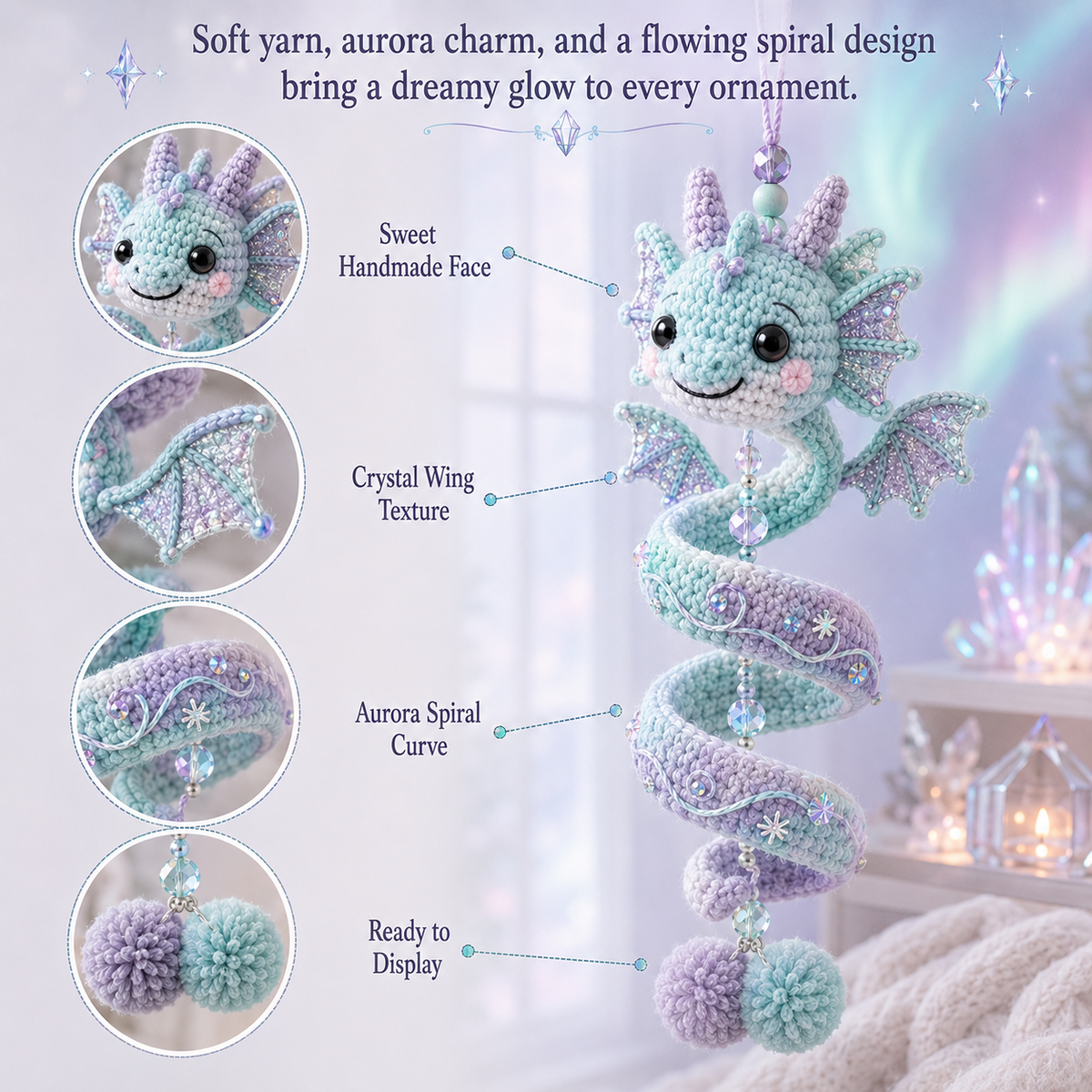 🐉 DIY Dragon Spiral Hanging Ornament Kit
