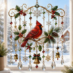 🎄🎐Handmade Christmas Stained Glass Window Hanging