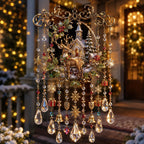 🎄🎐Handmade Christmas Stained Glass Window Hanging