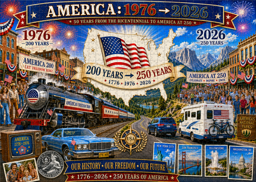 America: 1976 → 2026 – 250th Anniversary Collector’s Puzzle