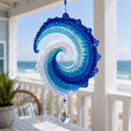 Ocean Wave Crochet Wind Spinner Diy Kit