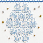 🧵 DIY Oval Embroidery Ornament Kit
