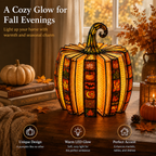 Halloween Pumpkin Book Lamp – A Cozy Fall Glow That Turns Any Corner Into a Seasonal Favorite