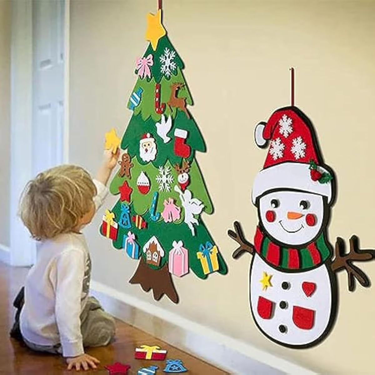 🎄Interactive Felt Christmas Tree for Kids🎄