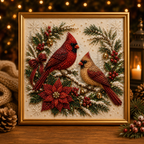 🐦 Christmas Backyard Birds DIY Pearl Painting Kit
