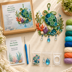 🌊 Ocean Treasures DIY Crochet Suncatcher Kit