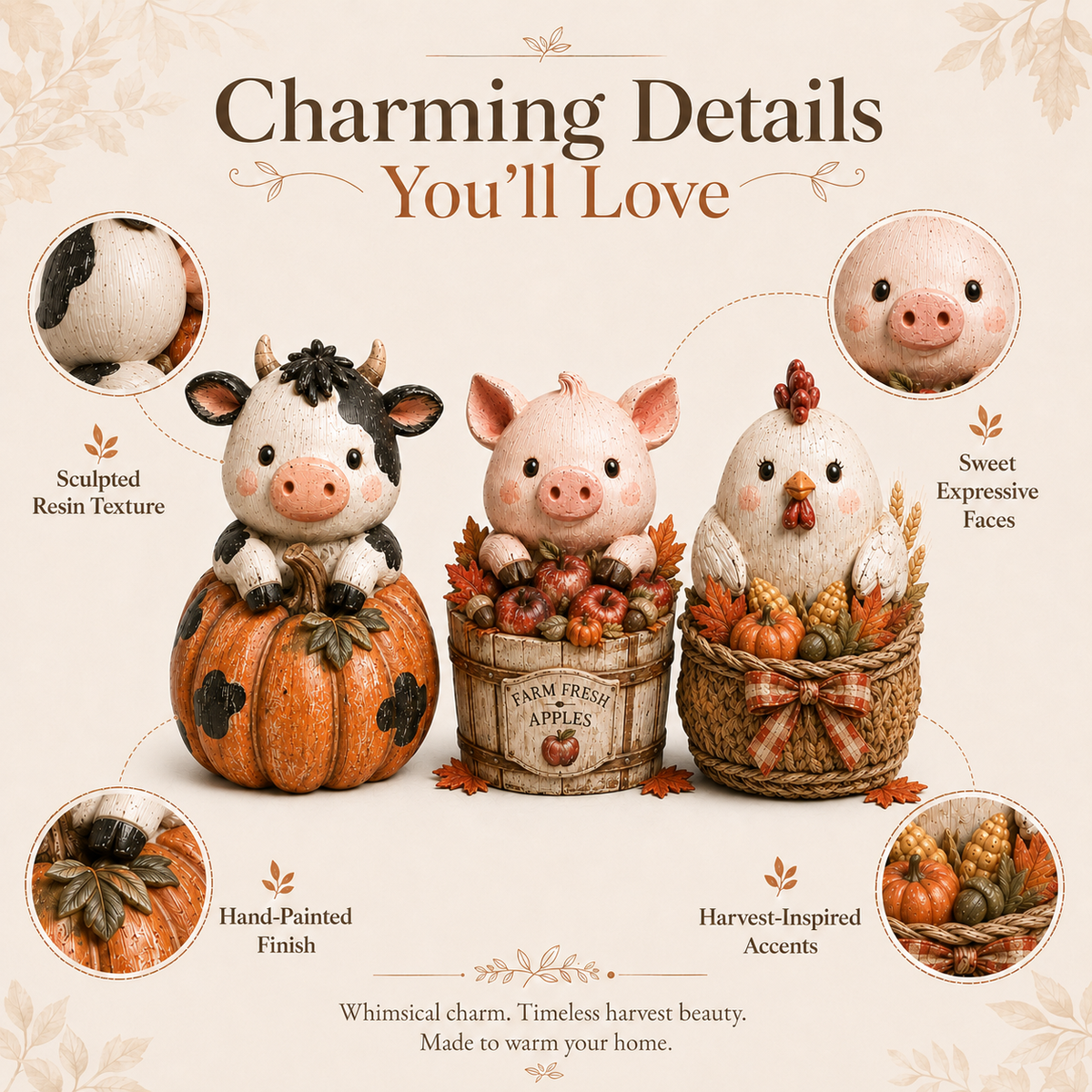 Little Harvest Farm Friends – Set of 3
