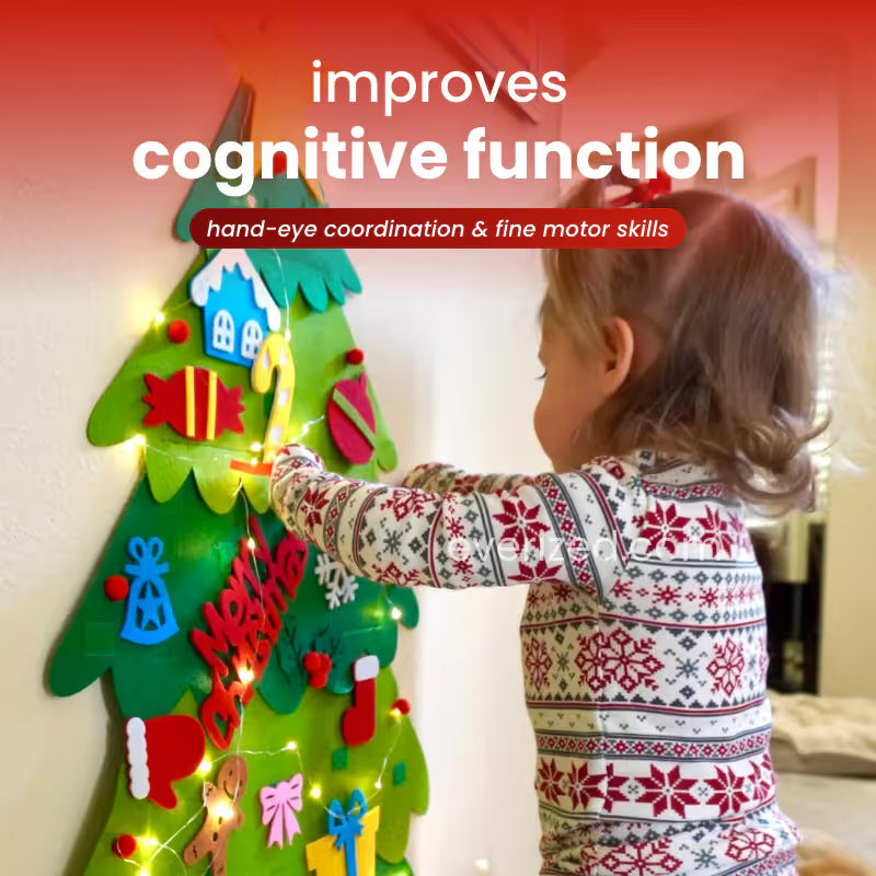 🎄Interactive Felt Christmas Tree for Kids🎄
