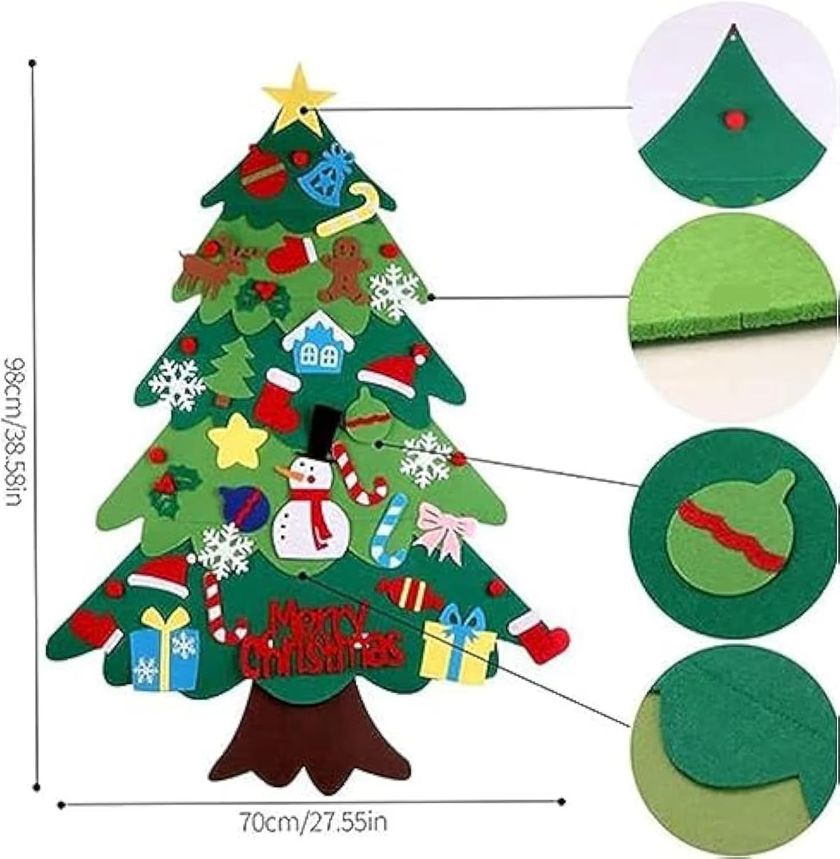 🎄Interactive Felt Christmas Tree for Kids🎄