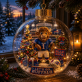 🏈🎄 Buffalo Football Christmas Light-Up Diorama Ornament Collection