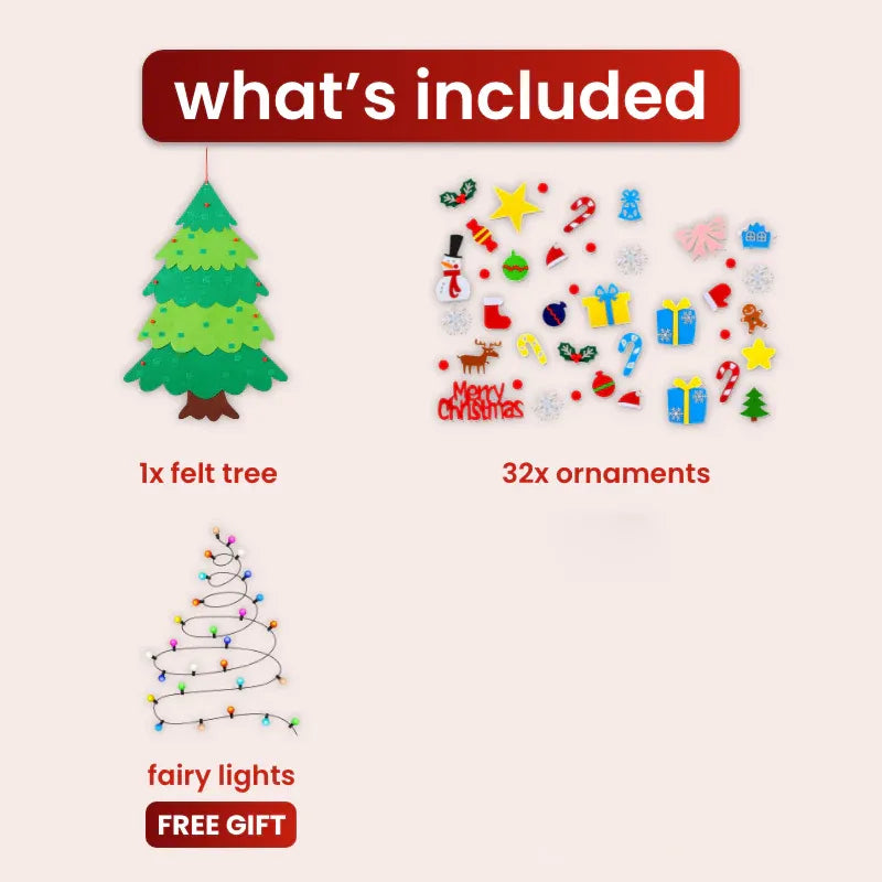 🎄Interactive Felt Christmas Tree for Kids🎄